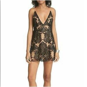 NWT Free People Night Shimmer Mini Dress size 6